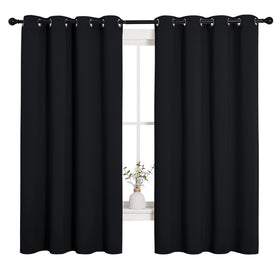 NICETOWN bathroom blackout curtains with 55x68 inches and two panels for privacy.
