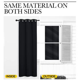 NICETOWN privacy panel demonstrates full coverage and deep black color
