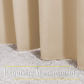 NICETOWN Biscotti Beige machine-washable care for easy upkeep.