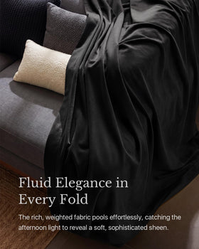 NICETOWN velvet curtains create cozy bedroom ambience with soft light diffusion.