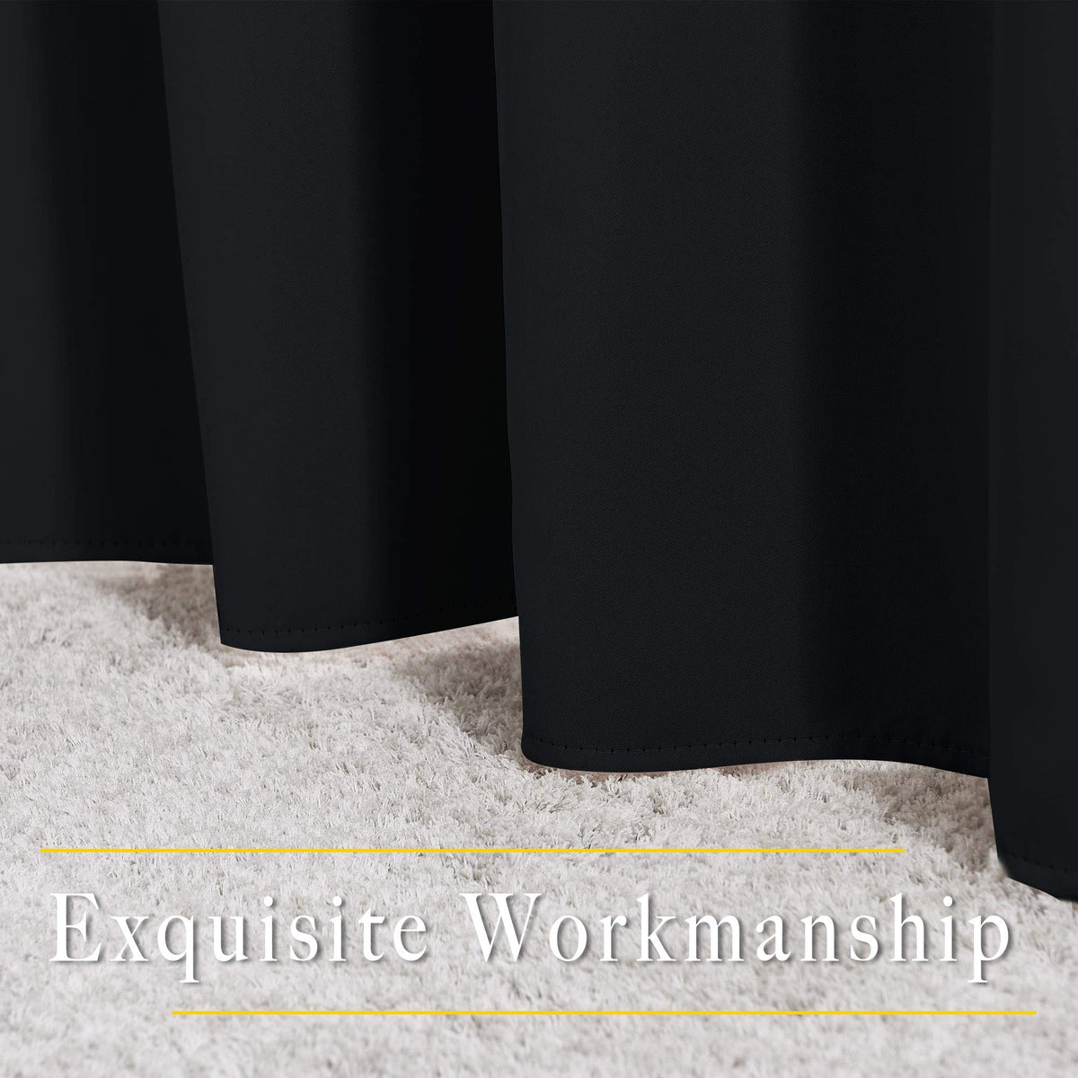 NICETOWN blackout curtain panel easy-care design, machine washable and wrinkle resistant