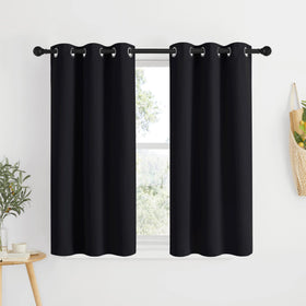 NICETOWN blackout curtains 34x50 front view; enhances privacy and room-darkening comfort.