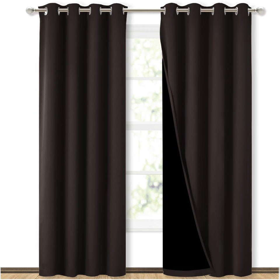 NICETOWN blackout curtains 84in for dining room offer light control and elegant style.