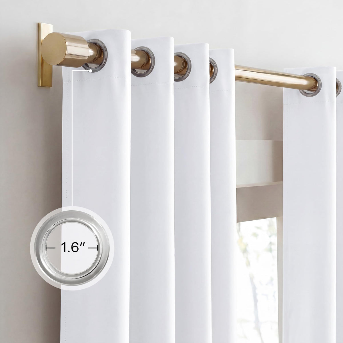NICETOWN noise-reducing blackout drapes minimize external sounds