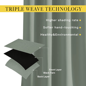 NICETOWN blackout curtains with thermal insulation for energy savings and comfort.