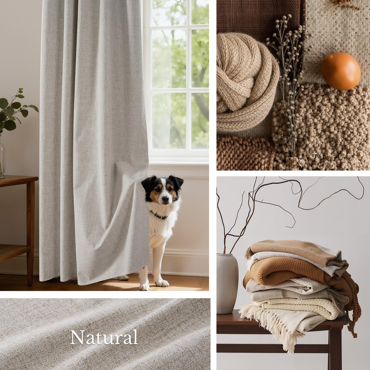 NICETOWN rod pocket hanging style illustrating versatile mounting.