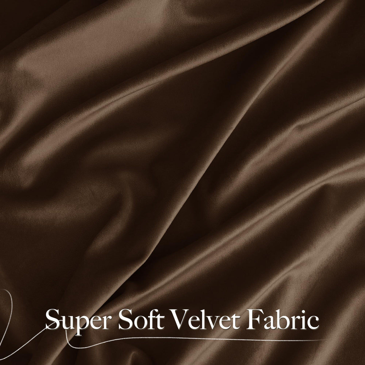 NICETOWN brown velvet curtains maintenance guide for easy care.