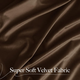 NICETOWN brown velvet curtains maintenance guide for easy care.