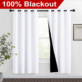 NICETOWN curtains grommet top detail with 1.6-inch grommets for smooth sliding