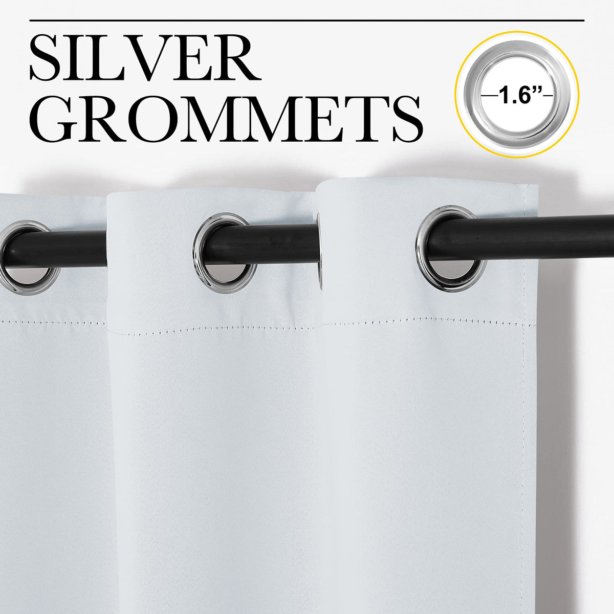 NICETOWN platinum-greyish-white color swatches highlighting texture and tone