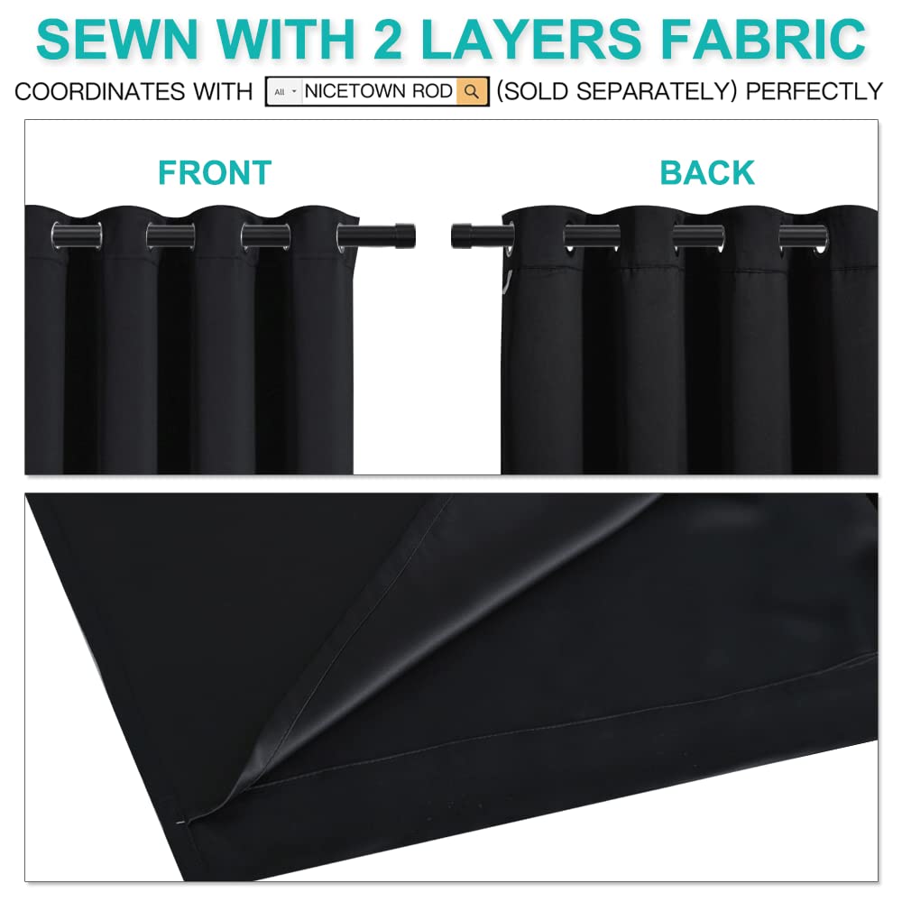 NICETOWN two-layer drapes with thick fabric for noise reduction