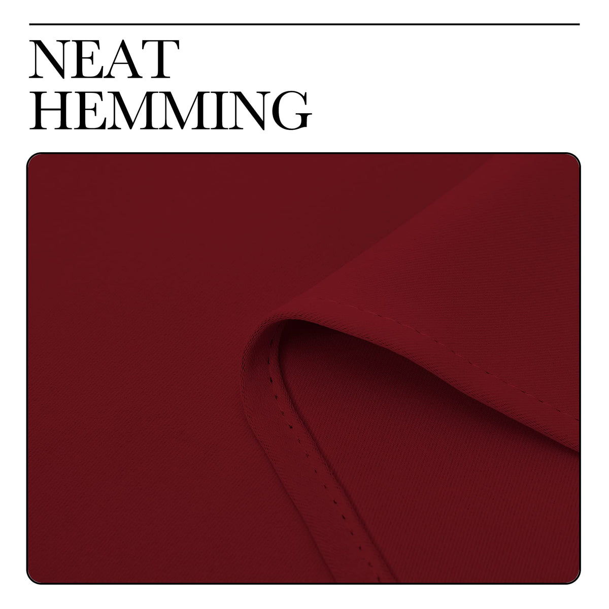 NICETOWN energy-smart burgundy drapes help balance room temperature