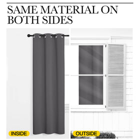 NICETOWN fade-resistant fabric maintains color after sun exposure.