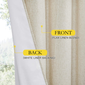Grommet-top design enables quick installation and smooth curtain movement