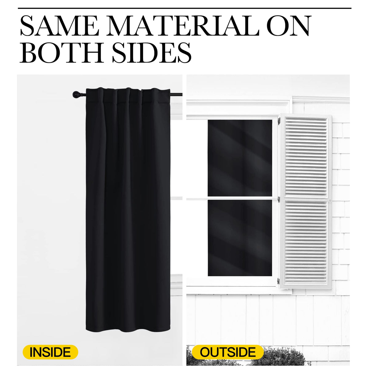 NICETOWN thermal-insulation fabric helps balance room temperature