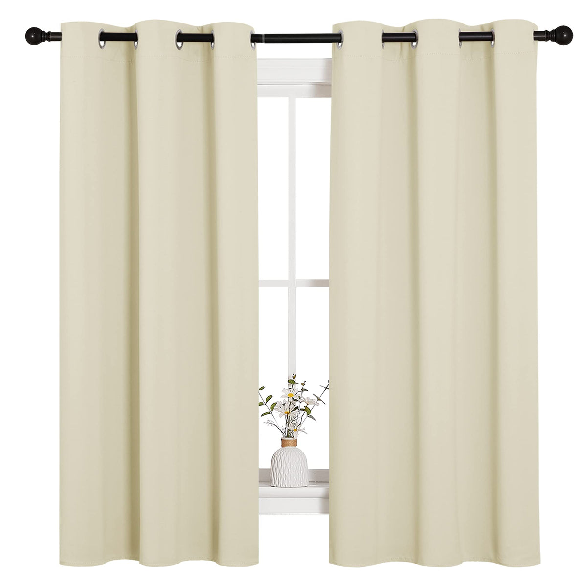 NICETOWN thermal-insulated weave reduces heat transfer for comfort.