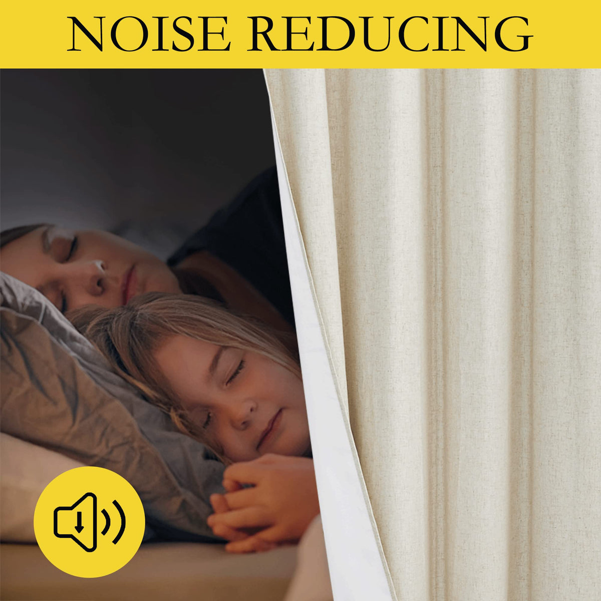 NICETOWN linen curtains with thermal liner promote energy efficiency and comfort.