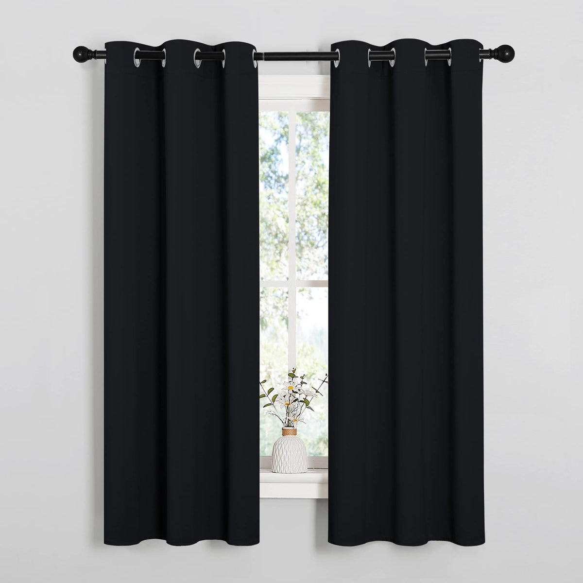 NICETOWN blackout curtains thermally insulate to help maintain comfortable room temperatures.