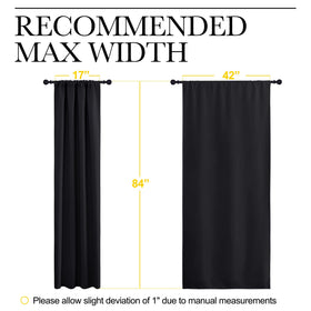 NICETOWN living-room blackout shades set of 2 offers versatile styling options