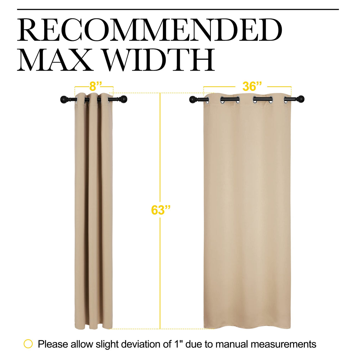 NICETOWN machine-washable curtains offer easy care and long-lasting use