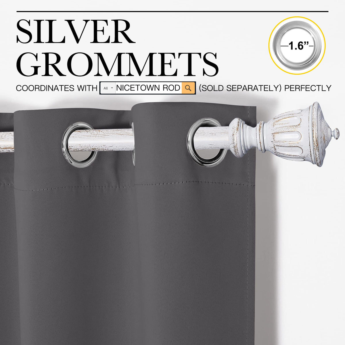 NICETOWN microfiber drapes provide thermal insulation to balance room temperature.