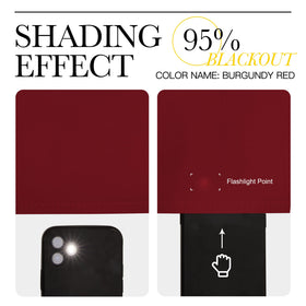 NICETOWN noise-reducing burgundy curtains create calmer living spaces