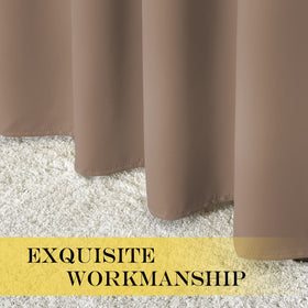 NICETOWN noise reduction demonstration, thicker blackout fabric for quieter spaces.