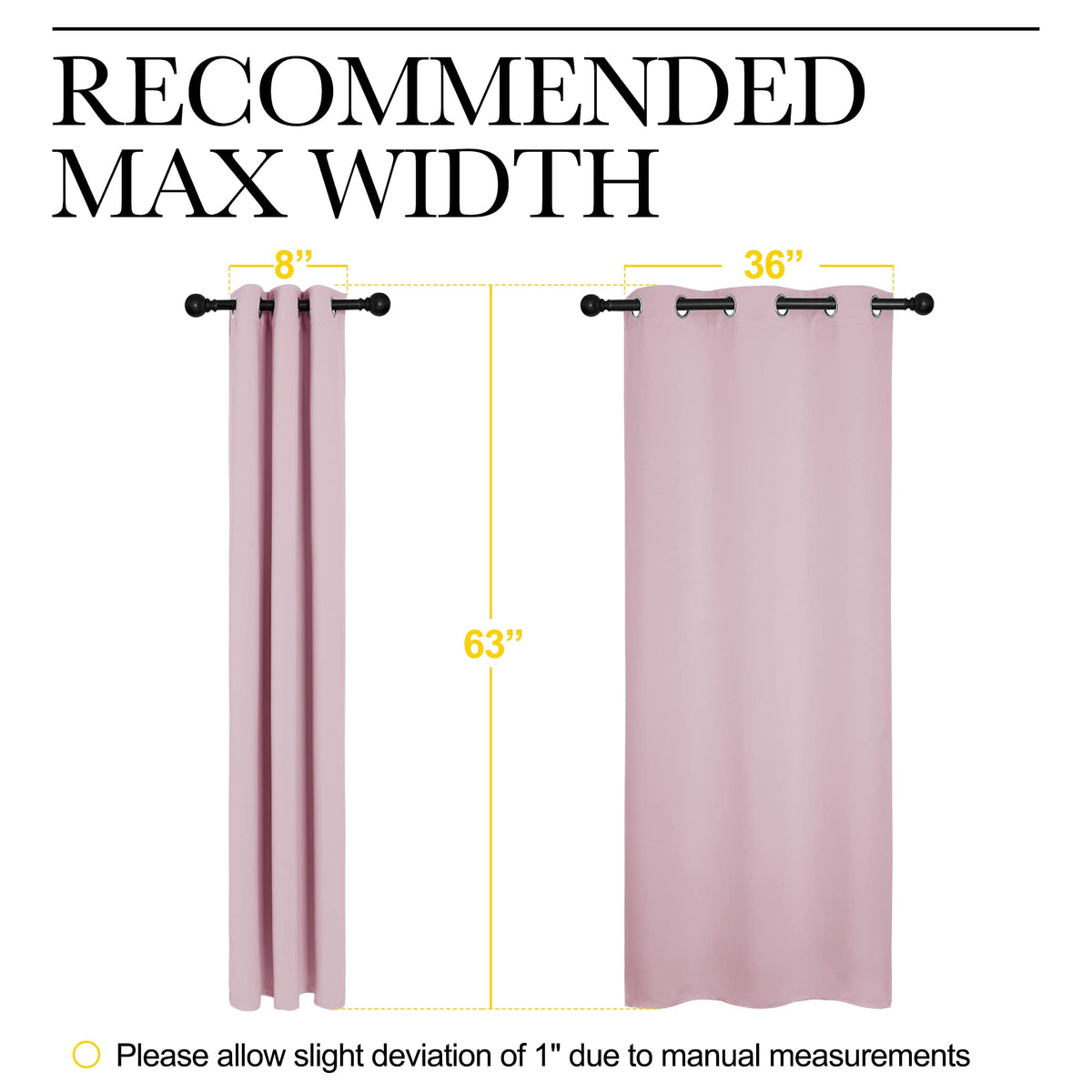 NICETOWN nursery baby-pink curtains reduce outside noise for a calmer room.