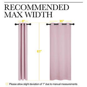 NICETOWN nursery baby-pink curtains reduce outside noise for a calmer room.