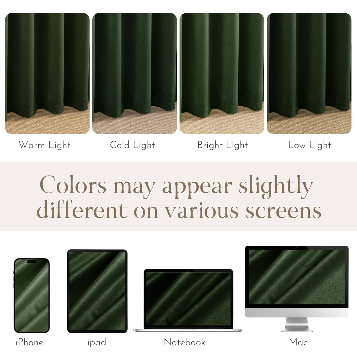 NICETOWN luxury velvet fabric brings a premium look and durability