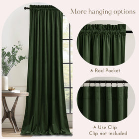 NICETOWN two-panel setup offers balanced, symmetrical window treatment