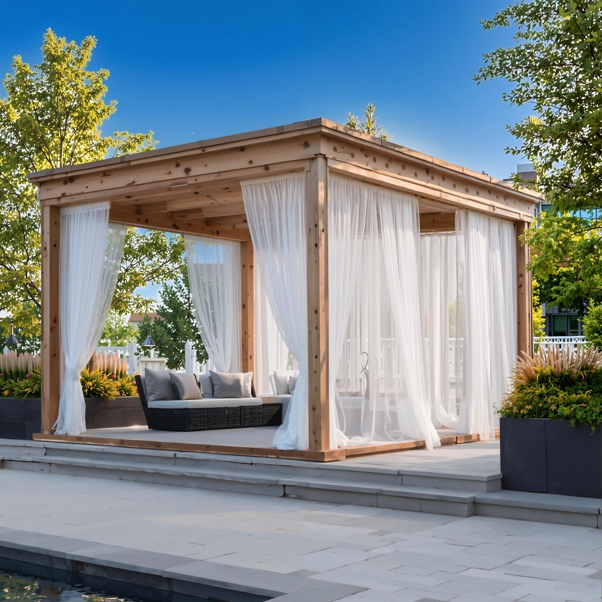 NICETOWN portable setup offers easy installation on patios and balconies