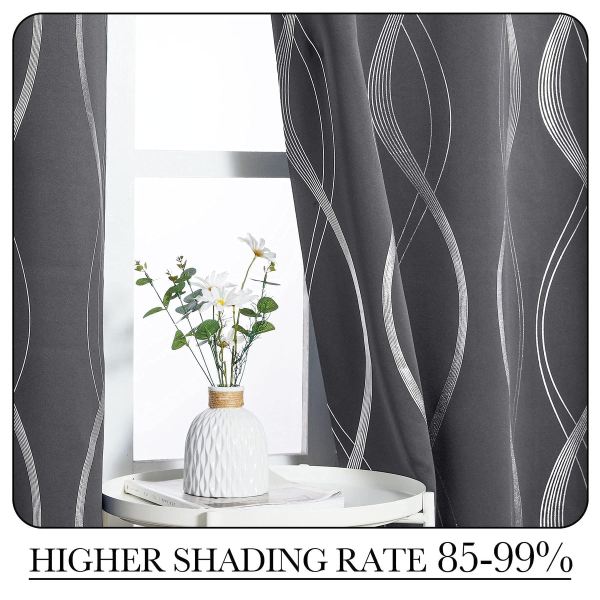 NICETOWN privacy curtains protect interiors from outsiders and glare.