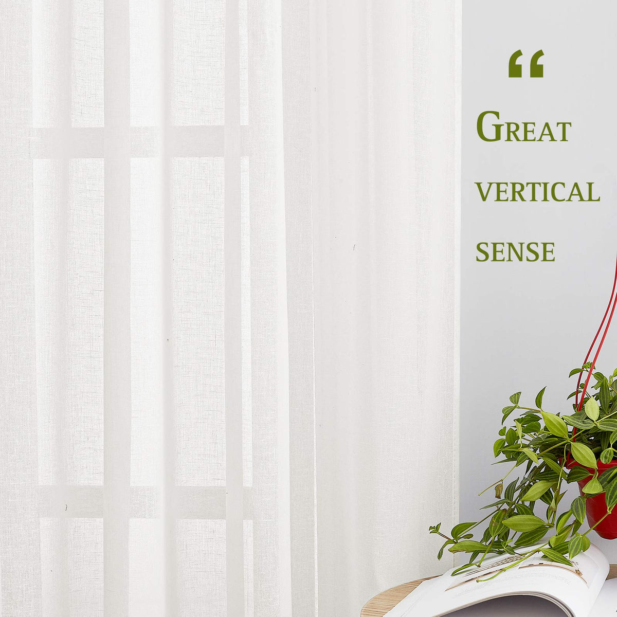 NICETOWN privacy-level linen panels suitable for multiple rooms with versatile decor