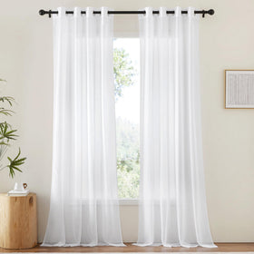 NICETOWN sheer curtain panel for patio with light filtering and airy feel