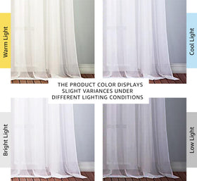 NICETOWN sheer curtain panel for living room privacy with view outside
