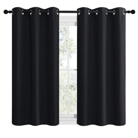 NICETOWN silver grommets detail, 1.6-inch, smooth installation and operation.