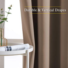 NICETOWN thermal-insulated curtains provide energy-efficient shading and cozy ambiance.