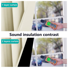 NICETOWN thermal insulated curtains help maintain comfortable temperatures year-round.