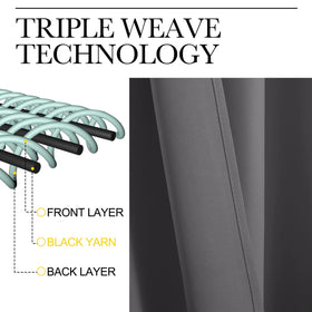 NICETOWN thermal insulation layer helps balance room temperature and comfort.