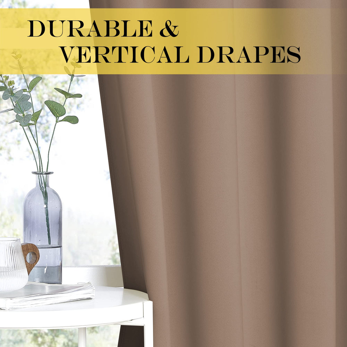 NICETOWN thermal insulation view, helps maintain temperature and protect furnishings.
