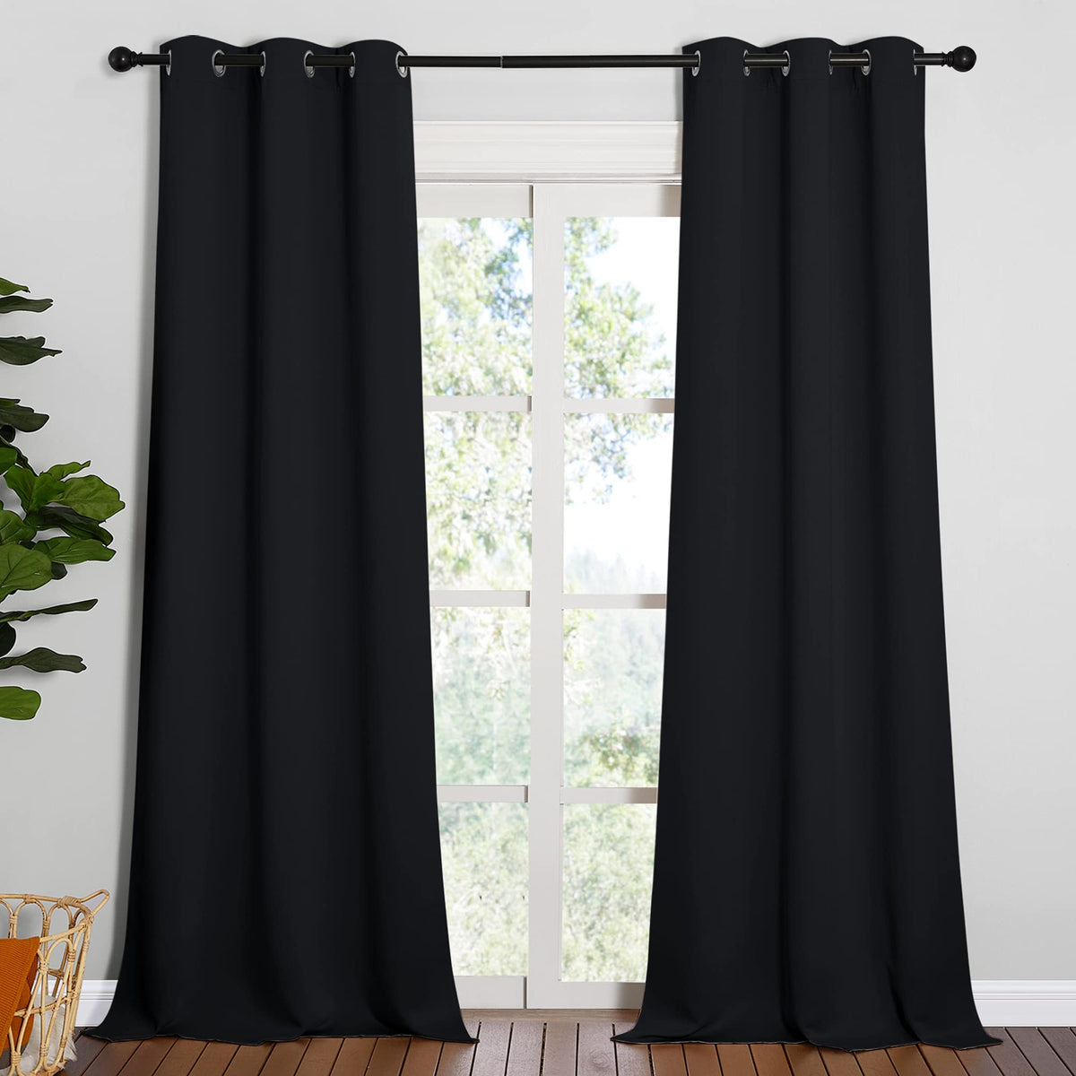NICETOWN triple-weave technology calms outside sound for focused work or relaxing evenings.