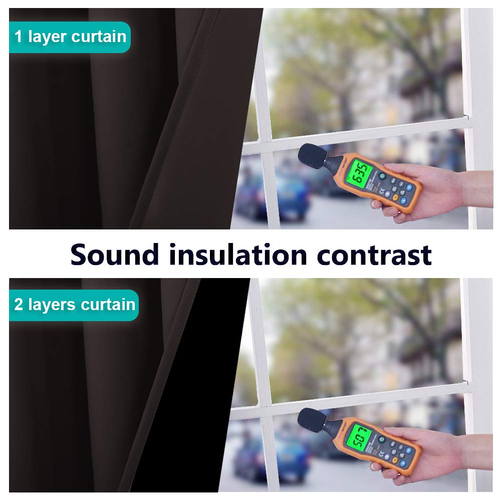 NICETOWN triple-weave curtain panel demonstrates balanced insulation and privacy.