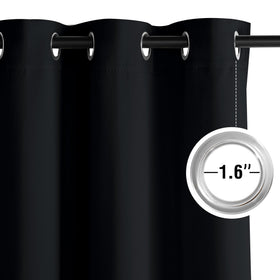 NICETOWN ultra-plush fabric drapes feel luxurious and help reduce noise.