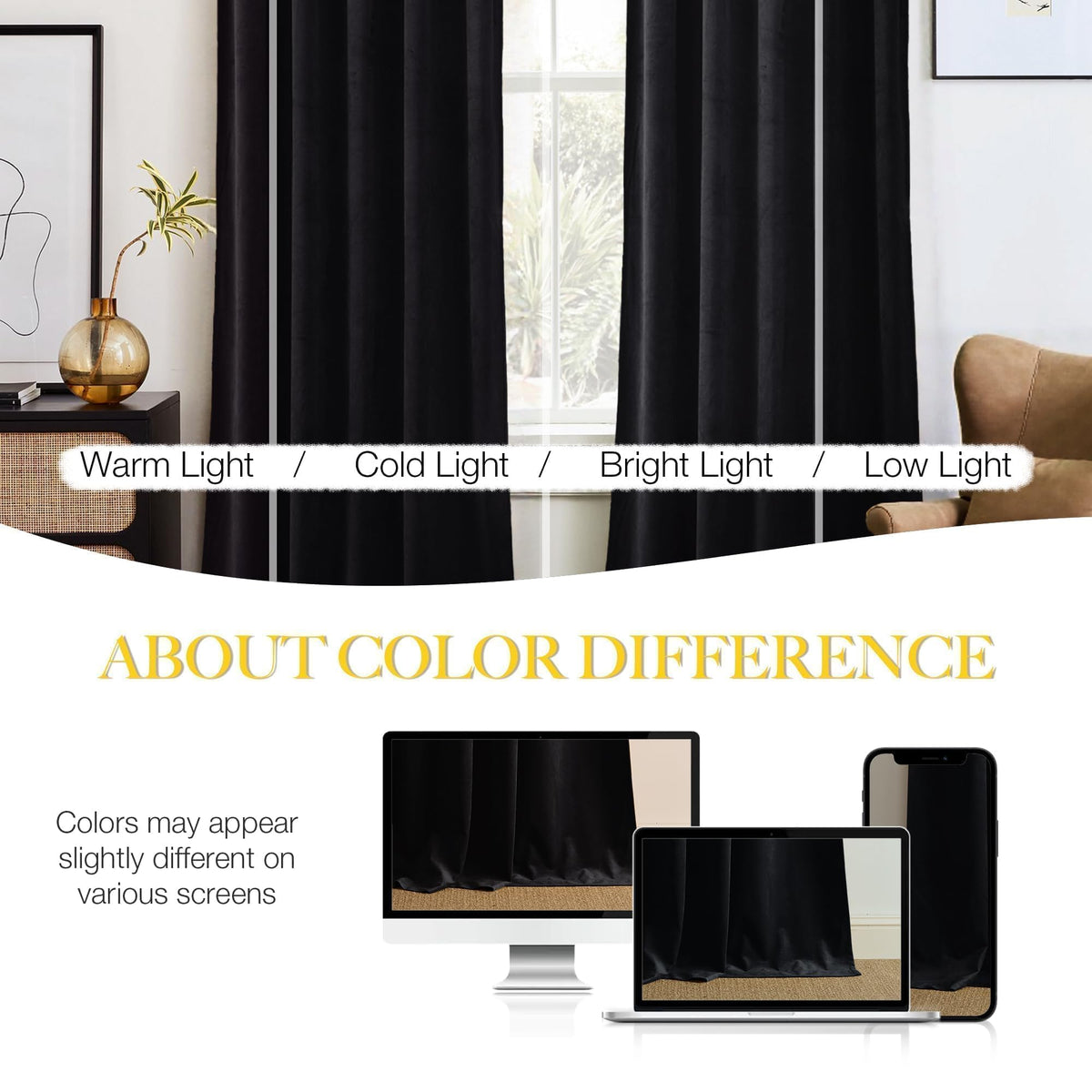 NICETOWN velvet blackout curtains care instructions and washing guidance