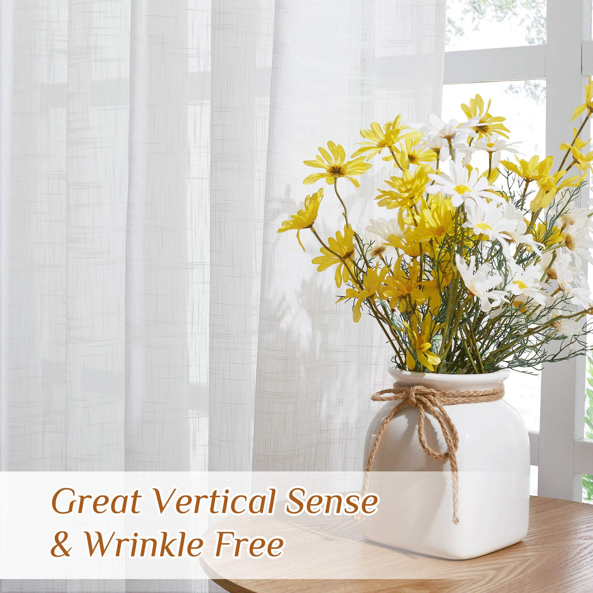NICETOWN curtains feature 52-inch wide panels for a full, airy look.