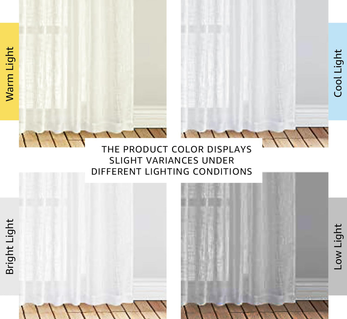 NICETOWN linen sheers let in soft light while preserving privacy.