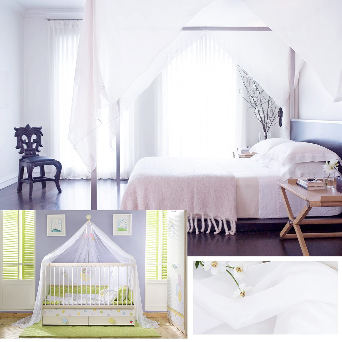 NICETOWN two-panel setup on a window offers versatile styling