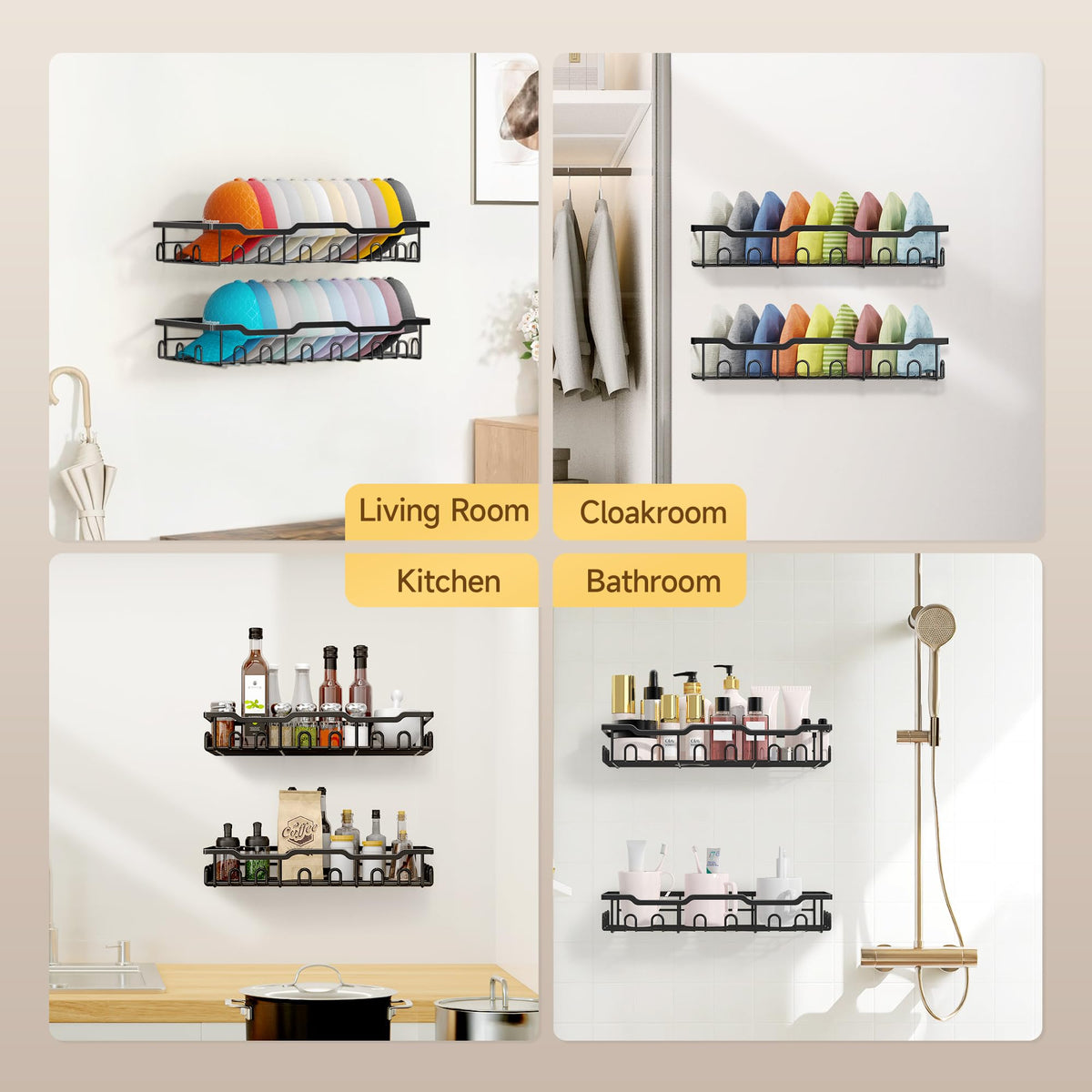 Nicetree 12-hook rack demonstrates additional hanging options for belts and accessories.