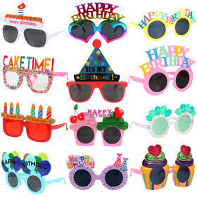 NICOWARM birthday glasses candle design for festive photos